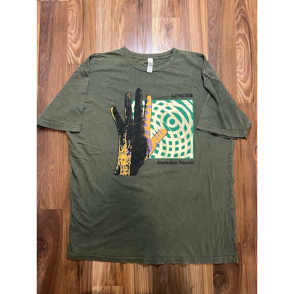 Genesis Invisible Touch Phil Collins T-Shirt Vintage Style Print Lane Seven XL